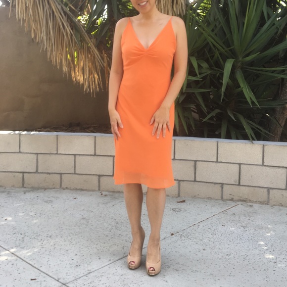 orange semi formal dresses